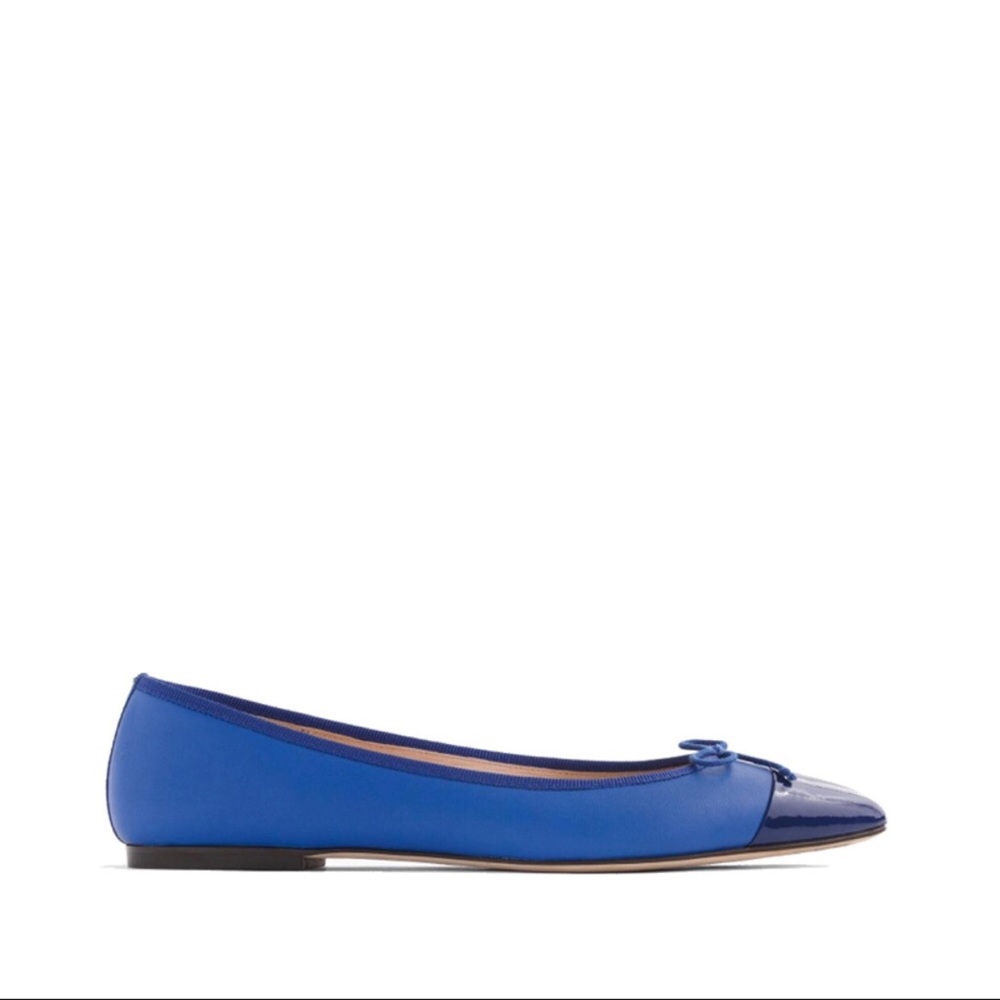 Jcrew Gemma pointy cap-toe flats